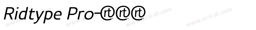 Ridtype Pro字体转换